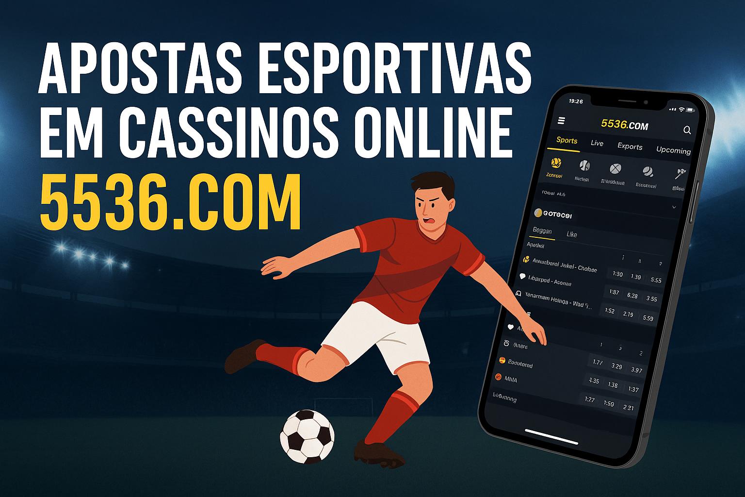 Apostas esportivas no cassino online 5536.COM  